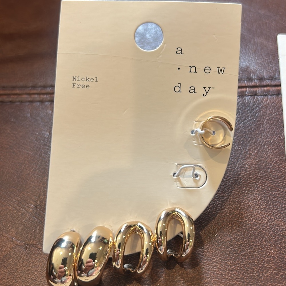 A New Day Silver Gold Nickle Free Earrings Bundle - Picture 6 of 6